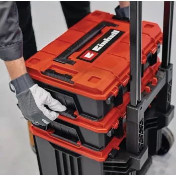 Työkalulaukku Einhell E-Case Tower musta punainen polypropeeni lämmönkestävä roiskevesitiivis