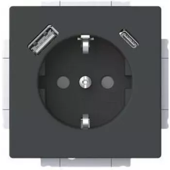 Busch-Jaeger SCHUKO-pistorasia USB-A+C 20 EUCB2USBAC-885 (2CKA002011A6312)