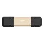Silicon Power DS72 1 Tt kannettava tikku-SSD, USB 3.2 Gen 2, USB-A/USB-C, kulta