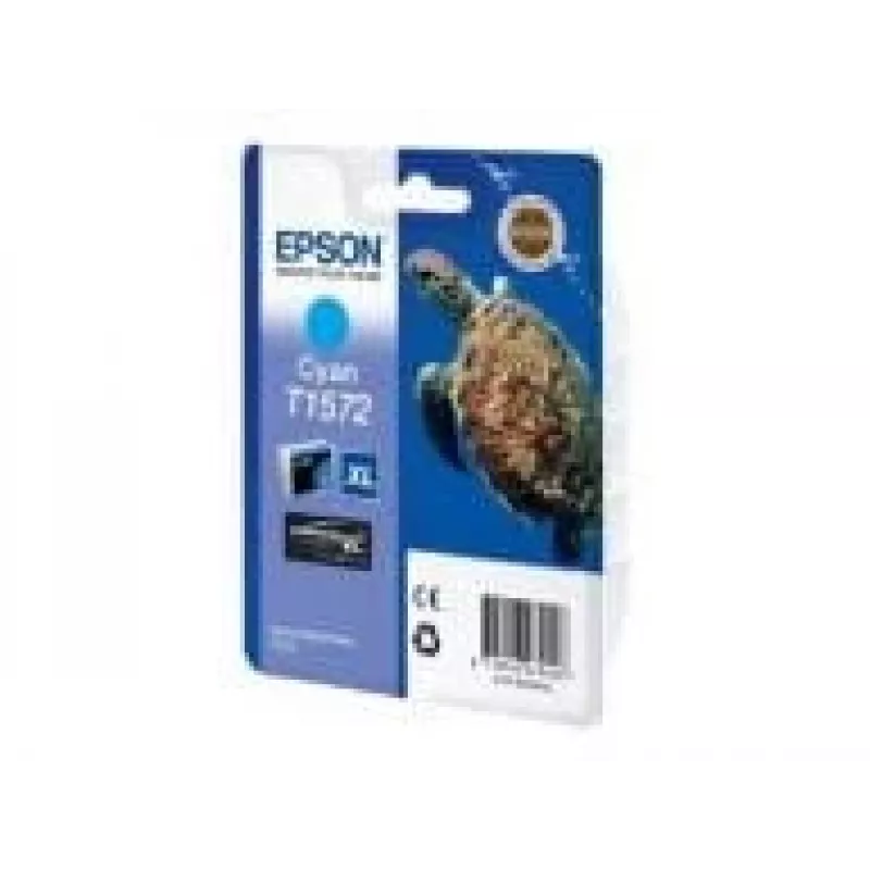 Mustepatruuna Epson T1572 syaani