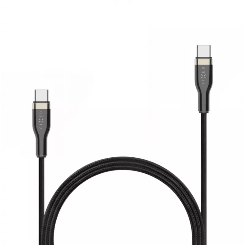 FIXED FIXDB-CC2-BK punottu USB-C/USB-C-kaapeli, 2 m, 100 W