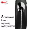 Flexi New Classic 8 m musta koiranhihna rullamekanismilla