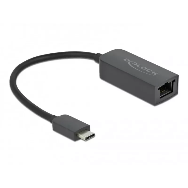 Adapteri USB Type-C-uros 2,5 Gigabit LAN kompakti DeLOCK 66645