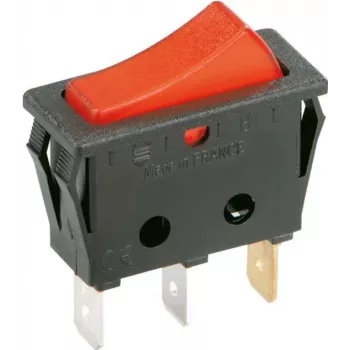 Bachmann 924.112 - keinupainike - 1P - musta - punainen - 250 V