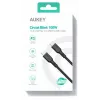 AUKEY CB-KCC101 nailonkaapeli USB-C - USB-C 1m