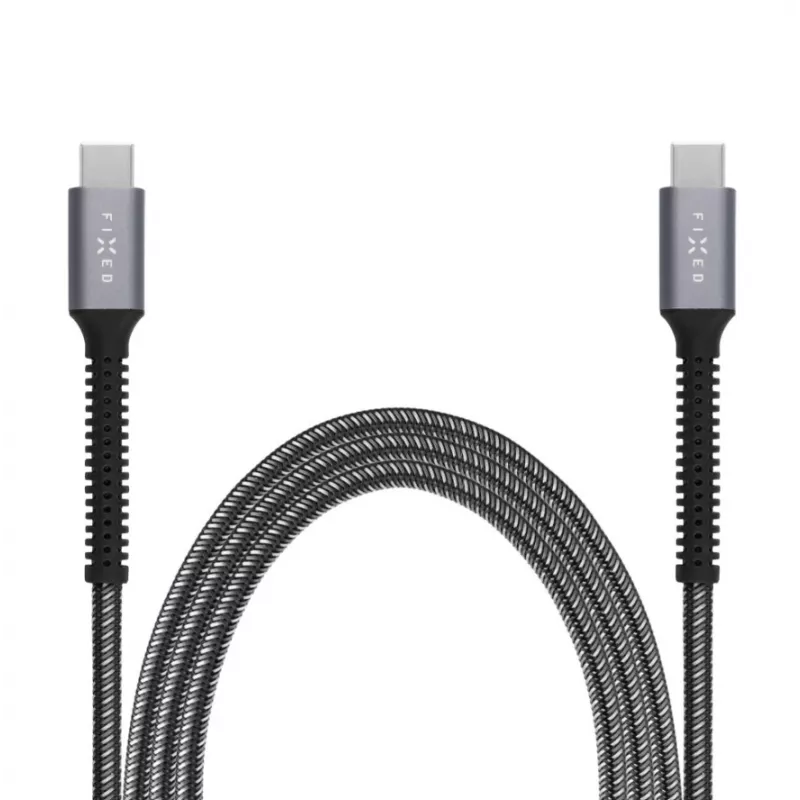 USB-C–USB-C-kaapeli FIXED FIXDA-CC2-GR — 2 m, 240W Power Delivery