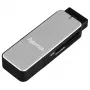 Hama 123900 kortinlukija USB 3.2 Gen 1 (3.1 Gen 1) musta, hopea