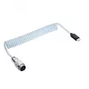 Akyga AK-USB-49 Aviator-spiraalikaapeli USB-C – USB-C GX16-pistokkeella, USB 2.0, 3 m, valkoinen