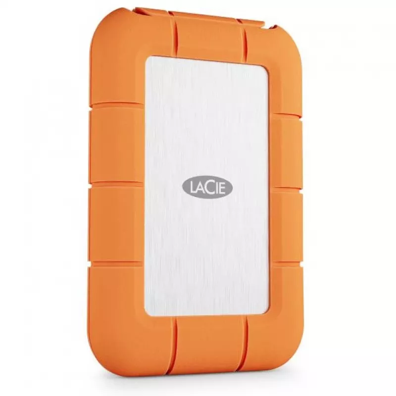 Ulkoinen SSD LaCie STND4000400 4 TB USB4 Gen 3x2 Thunderbolt USB Type-C, oranssi/ruostumaton teräs