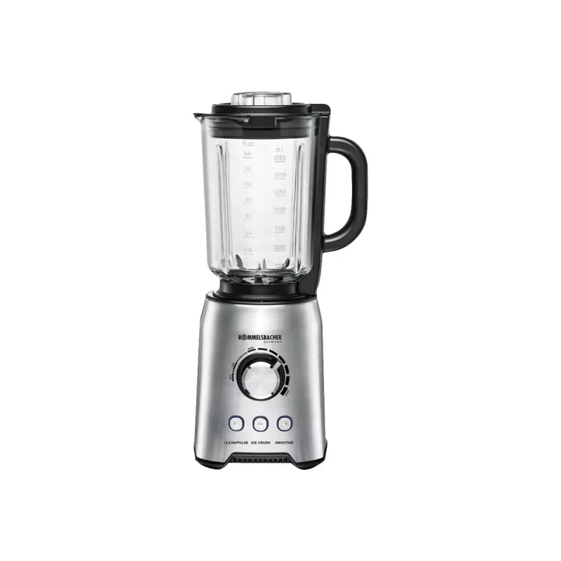 Pöytäsekoitin Rommelsbacher MX 1250 — 1200 W, 1,75 l lasikannu, ruostumaton teräs