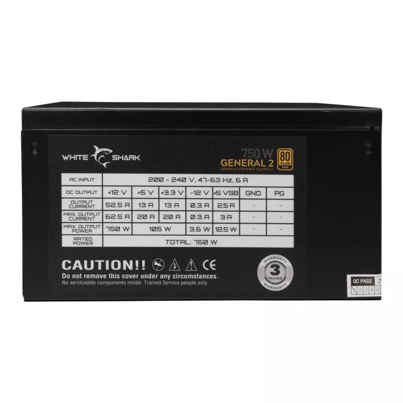 Virtalähde White Shark GPSU-750W General-2 750W