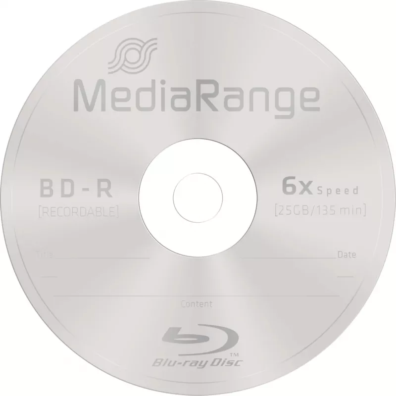 BD-R tallennusmedia MediaRange MR514 25 GB 25 kpl