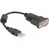 DeLOCK sovitin USB 2.0 Type-A sarjaporttiin RS-232 D-Sub 9-napainen uros 0,25 m