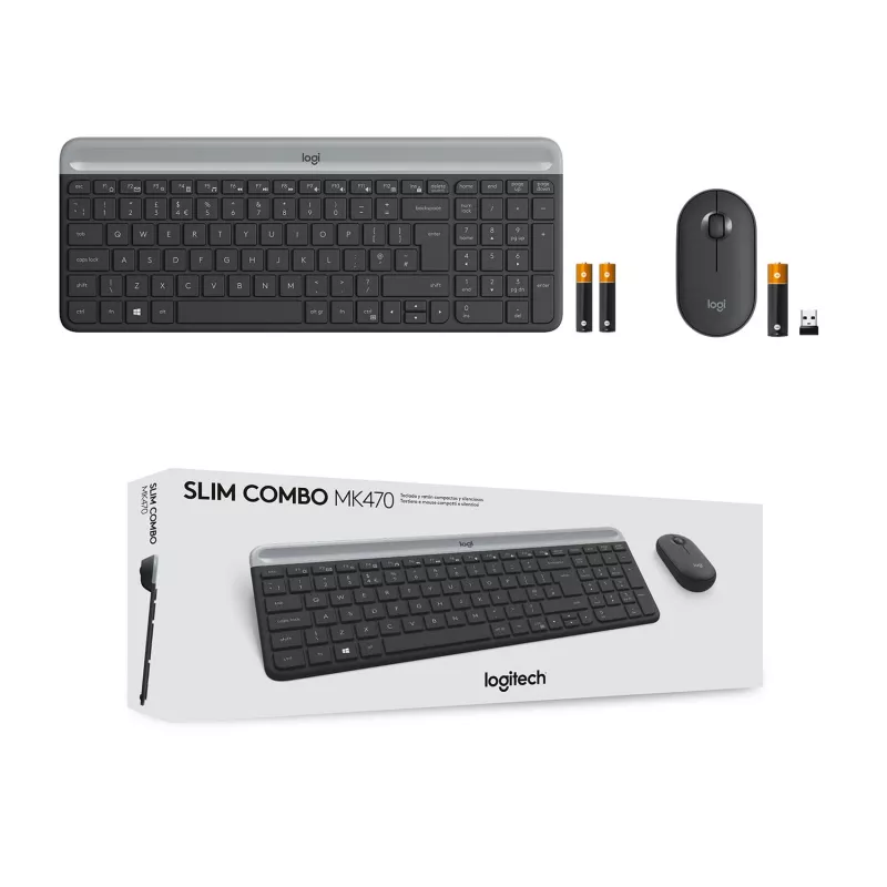 Näppäimistö- ja hiiri-sarja Logitech MK470 ohut Combo