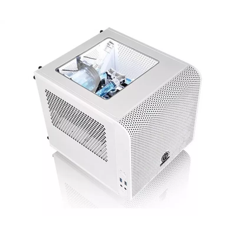Thermaltake Core V1 Snow Edition -kuutio valkoinen