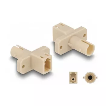 DeLOCK kuituhybridikytkin LC Simplex naaras-ST Simplex naaras beige