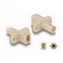 DeLOCK kuituhybridikytkin LC Simplex naaras-ST Simplex naaras beige