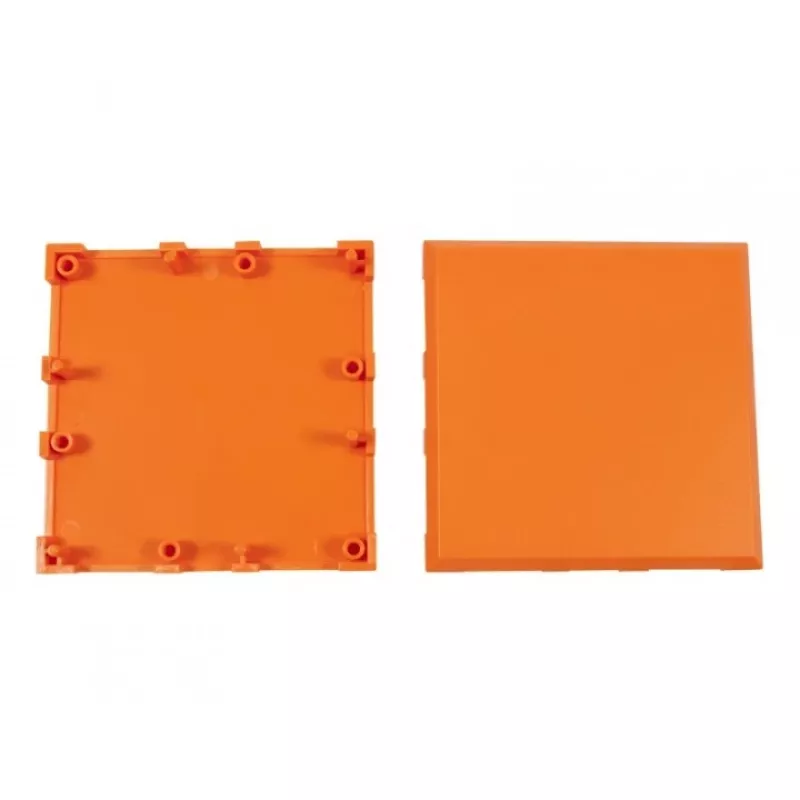 ALLNET Brick'R'knowledge muovikotelo 2x2 oranssi ylä- ja alaosa 10 kpl:n pakkaus