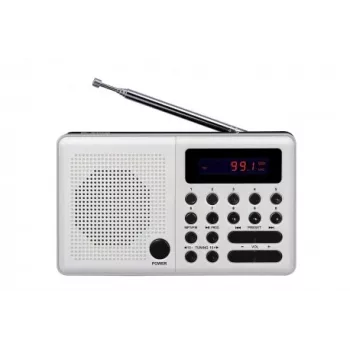 Eltra Radio Pliszka USB, FM valkoinen