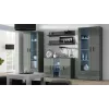 Cama Sideboard 120 cm SOHO S7 harmaa/harmaa kiiltävä