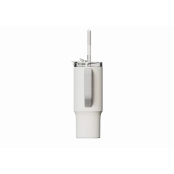 Termospillomuki Xiaomi Straw Mug valkoinen 1 L — ruostumaton teräs sisäpuoli, vuotamaton, 240×132×97 mm