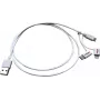 ROLINE 11.02.8329 USB-kaapeli 1 m USB 2.0 USB A Micro-USB B valkoinen (11.02.8329)