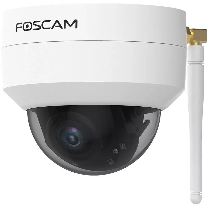 Foscam D4Z ulkokäyttöön tarkoitettu IP-valvontakamera, 4 MP, 1536p, Wi-Fi AC, LAN, valkoinen