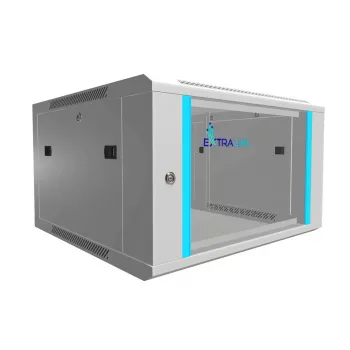 Extralink seinäkotelo 6U 600x600 harmaa