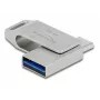 USB-muistitikku DeLOCK 64 GB USB-C Type-A kääntyvä metallikotelo