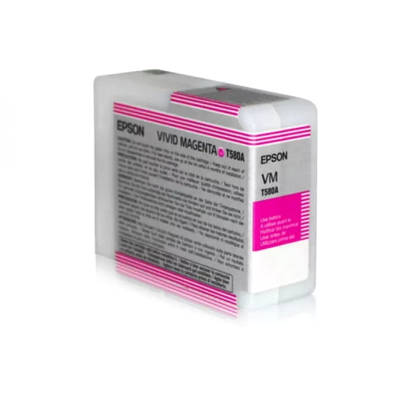 Epson Singlepack Vivid Magenta T580A00, Vivid Magenta, pigmenttimuste, 80 ml, 1 kpl