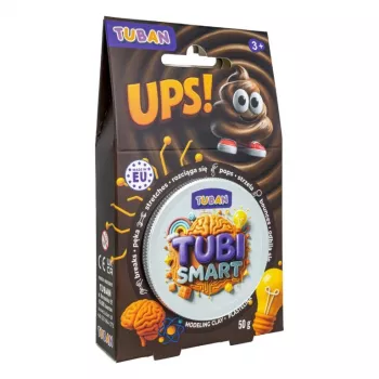 Muovailumassa TUBAN TUBI SMART – UPS! 50 g, ruskea, lapsi, 95×35×165 mm