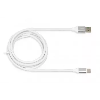 USB-A-USB-C-kaapeli IBOX IKUMTCWQC 1,5 m, USB 2.0, 3 A, valkoinen