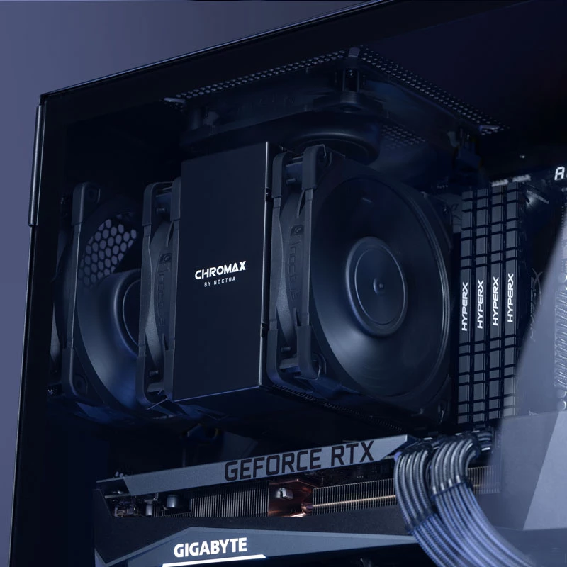 Noctua NA-HC8 chromax.musta jäähdytyssiilikotelo