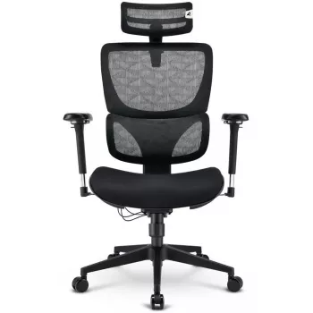 Toimistotuoli Sharkoon OfficePal C40 — musta, ergonominen muotoilu, korkeussäädettävä