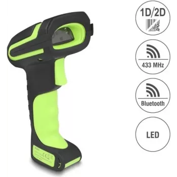 Viivakoodiskanneri DELOCK 90588 1D/2D Bluetooth 433 MHz kannettava skanneri