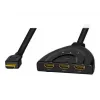 LogiLink - video-/äänijakaja/-kytkin - 3 x HDMI - pöytämalli