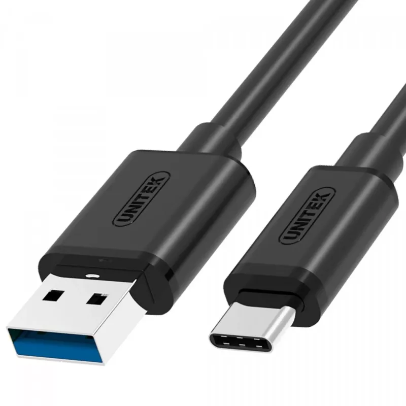 UNITEK Y-C474BK USB-kaapeli USB 3.2 Gen 1 (3.1 Gen 1) 1 m USB A USB C musta