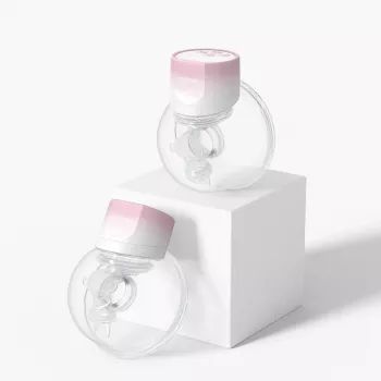 Momcozy S12 Pro kaksinkertainen sähköinen rintapumppu pinkki, 180 ml