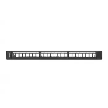 Patch-paneeli 1U LANBERG PPKS-1124-B, 24 porttia, 1U, ABS, musta, 482,6×44,5×154 mm