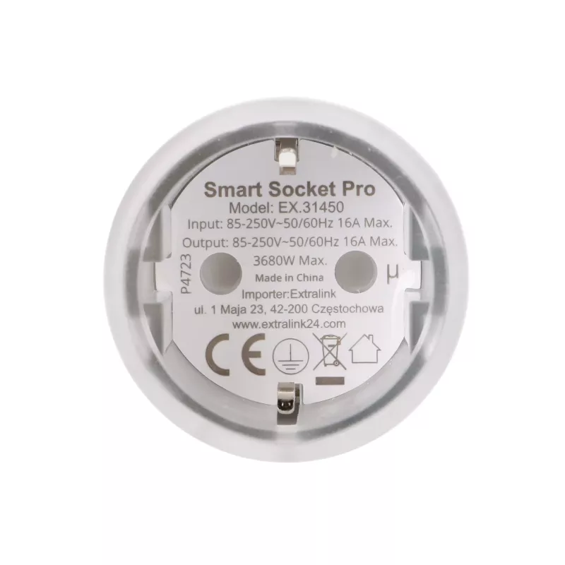 Extralink Smartlife Smart Socket SC Pro, Zigbee, Homekit, Tuya, 3680W älypistoke