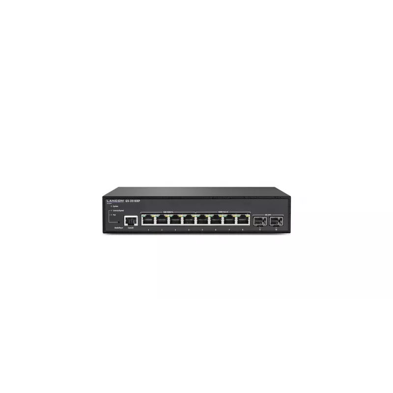 LANCOM GS-3510XP hallittava L2 2.5G Ethernet (100/1000/2500) Power over Ethernet (PoE) 1U musta