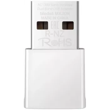 Verkko-USB-sovitin MERCUSYS MA30N — dualband-WLAN (2,4/5 GHz), 400/867 Mbit/s, USB 2.0, sisäinen antenni, valkoinen