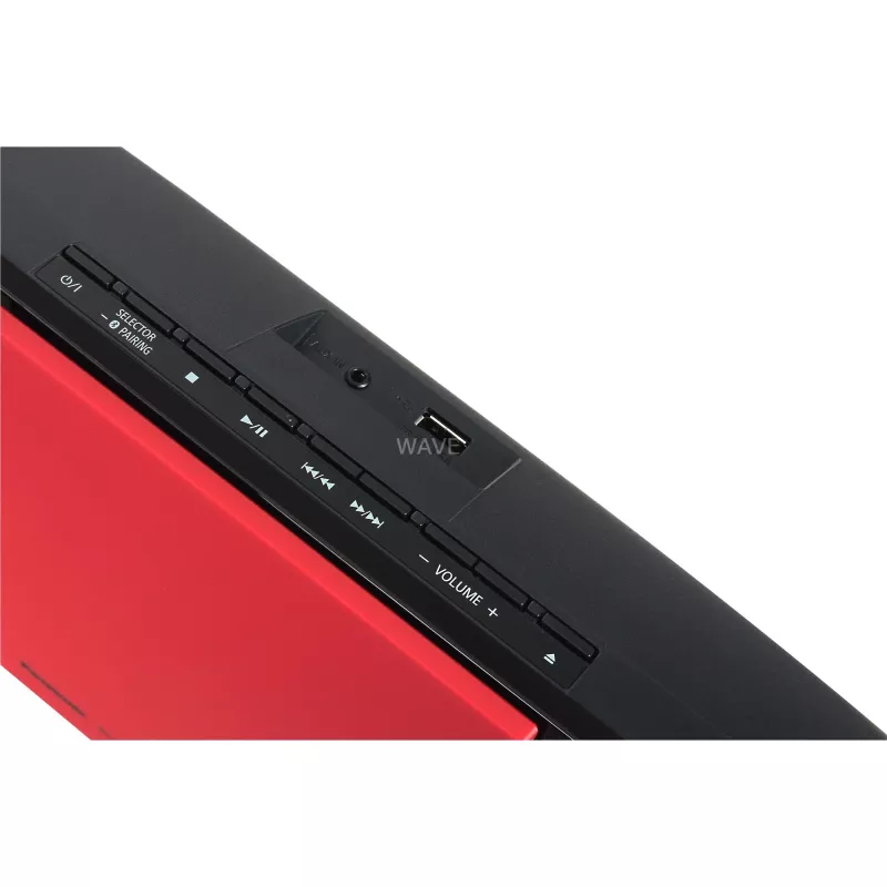 Panasonic SC-HC304 HiFi-CD-soitin punainen