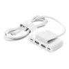 USB Type-C -keskitin Belkin BUZ001bt2MWHB7 2 m valkoinen