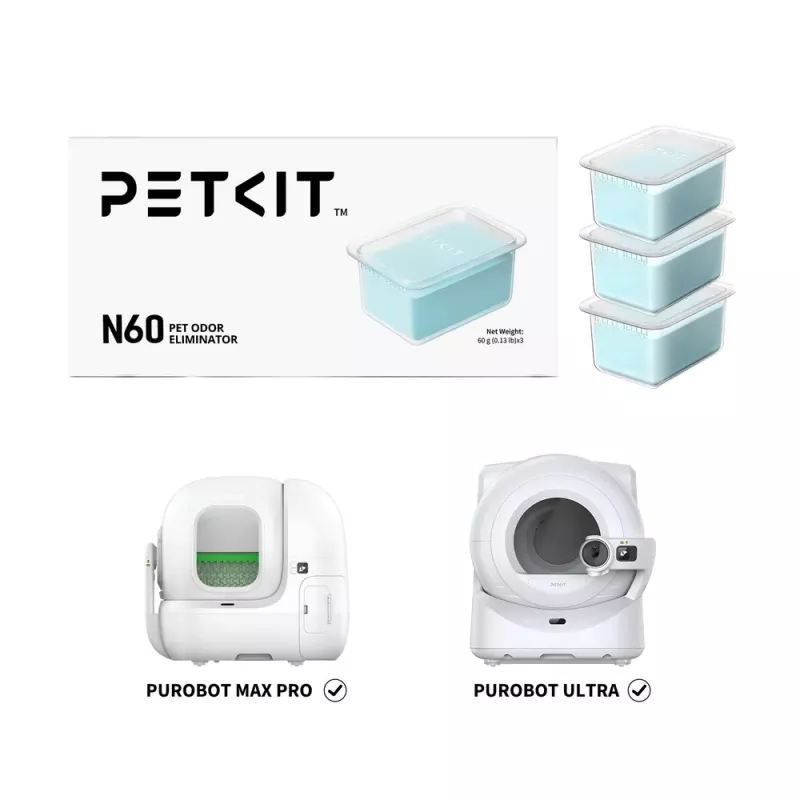 Petkit kissanvessa Purobot Ultra ilmanraikastin N60 3 kpl (P9224)