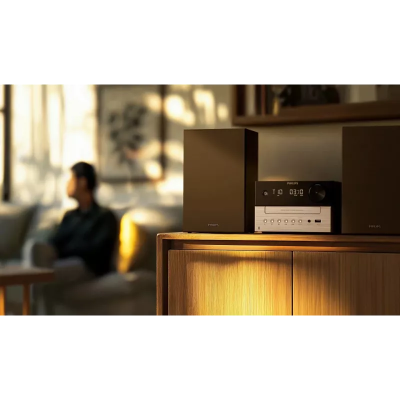 Philips TAM3205M2 kotiaudiöjärjestelmä kotiaudio-mikrojärjestelmä 20 W musta, hopea