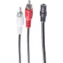 Audiokaapeli ShiverPeaks BS30852 1,5 m 3,5 mm 2xRCA musta