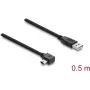 USB-A - Mini-USB-B kaapeli DELOCK 81650 – USB 2.0, 2 m, musta