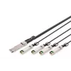 Suorakytkentäkaapeli Digitus DN-81325 40G QSFP+ 4x SFP+ 5 m