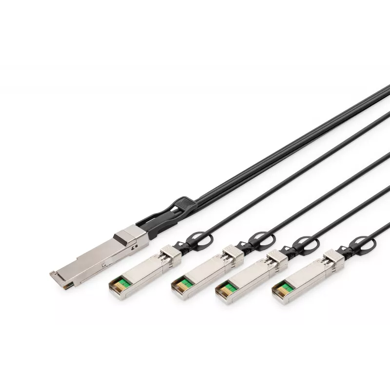 Suorakytkentäkaapeli Digitus DN-81325 40G QSFP+ 4x SFP+ 5 m
